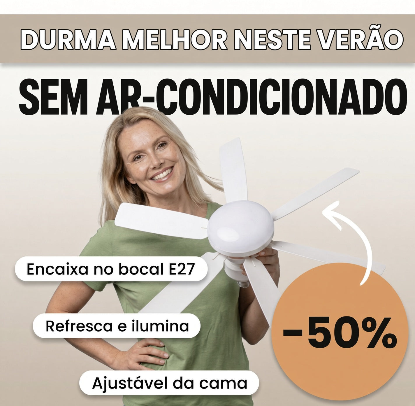 Ventilador de Teto Solemiz